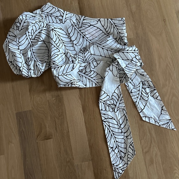 Target One-Shoulder Wrap Top - Picture 1 of 4